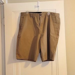 Volcom Men's dark khaki shorts size 38